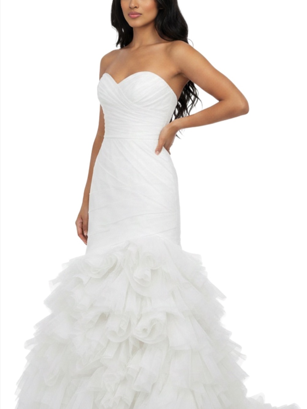 Custom Off-White Wedding Gown Size 0-4